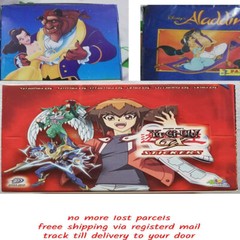 300 Sealed Stickers Pack Yu-Gi-Oh Beauty Beast Aladdin Disney Panini Anime YuGi