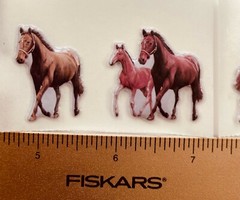 Mxd Horse Pony Wild West Cowboy Themed Stickers + Puffy Sticker Western Town Lot