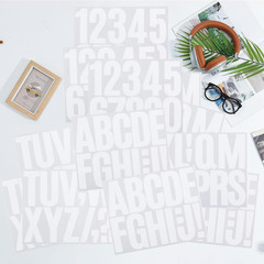 3 Inch Letter Stickers, 138 Pieces Self Adhesive Alphabet Number Sticker for Mai