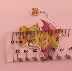 Care Bears Funshine Bear 2.5″ x 2.5″ Matte Sticker ~ Junk Journal Supplies