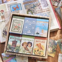 12 Sets 600 Sheets Washi Stickers for Journaling, Map Nature Celestial Portrait