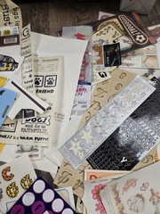 Vintage 1990s 2000s Scrapbook Crafting Collection 2 Pounds Stickers Mixed Lot
