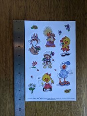 VTG 5 JUMBO SUZY’S ZOO VISITS CURRENT STICKER SHEETS SIZE 6″ X 9″ 90s EASTER