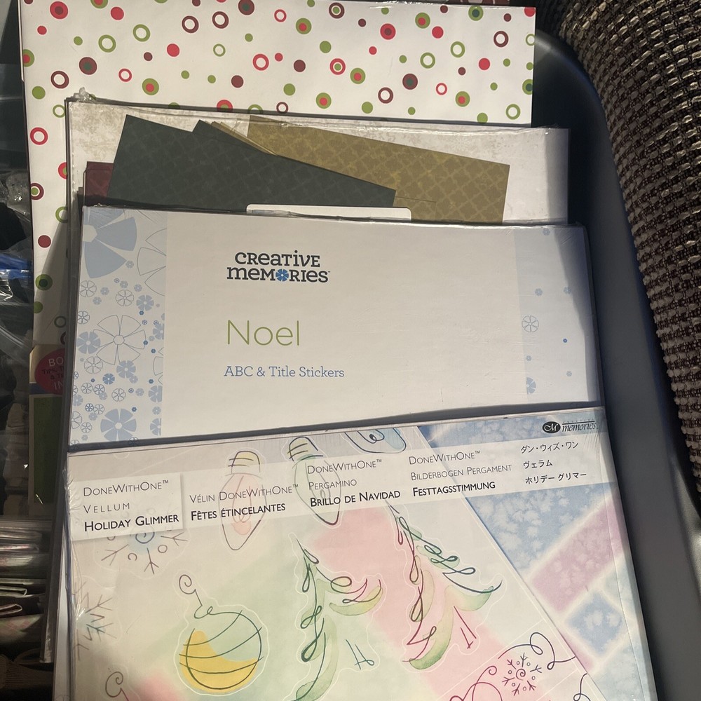 Creative Memories Scrapbooking Holiday Christmas Paper And Sticker Packs (5)
