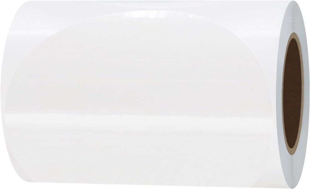 Transparent Round Labels 100 Pack Clear Adhesive Stickers for Packaging Crafts