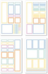 Decorative Pastel Stickers – Enhance Your Creative Projects