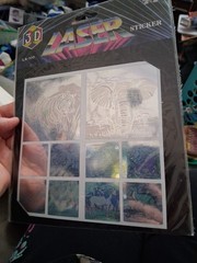 3D Laser Stickers Outer Safari Animals VTG NOS