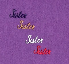 SISTER # 4 die cuts scrapbook cards
