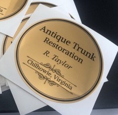Gold Foil Stickers Smooth Mirror gold Metallic stickers Reflective Gold labels