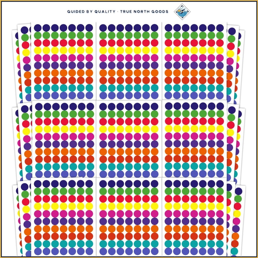 Versatile 1400 PCS Dot Stickers, Great for Kids’ Crafts and School Projects