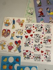 VTG 80s/90s/Y2K New & Partial Sticker Lot Puffy Scratch N Sniff Cabbage Patch