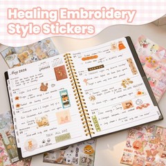 Japanese Sticker Book – 800+ Embroidery Stickers for Journaling & Scrapbooking