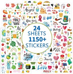 Planner Stickers 1150+ New Monthly Daily Planners Vintage Holiday Seasonal Happy