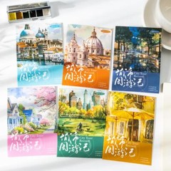 City Buildings PET Stickers Scrapbooking Sticker Journal Planner Wall Collage