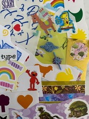Assorted Stickers Lot PARTIAL Sheets-150+