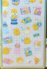 Lucky Event Kawaii Chick Sticker Animal Baby Bird Sweets Drink Kid Synapse JAPAN