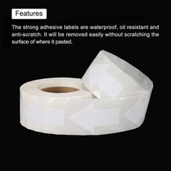 Arrow Sticker Labels 1000 Count 1.3×2 Inch White Adhesive Arrow Shape Signs