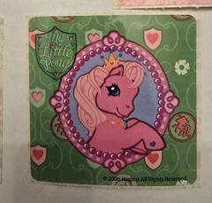 Vintage Smile Makers My Little Pony Stickers Lot of 5 2.5 x 2.5 Inches