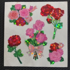 VINTAGE SANDYLION PRISM ROSES PRISM EMERGENCY VEHICLE STICKER LOT 4.25 SHIPS ALL