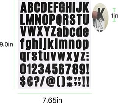 Self-Adhesive 810-Piece Letter Sticker Set – Fashionable Indoor/Outdoor Use