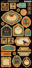 Graphic 45 Steampunk Spell Chipboard #2 New! TAGS!