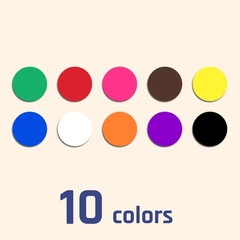 2000 Round Dot Stickers 3/4″ – 10 Colors Assorted Labels for Organizing