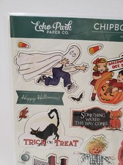 CCP4 Echo Park Halloween Trick Or Treat 12 X 12 Adhesive Chipboard Accents Retro