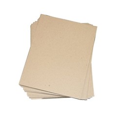 Secure Seal 8.5×11 Chipboard Pads Brown Scrapbooking Sheets 22PT .022” Light …