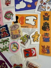 VTG 80s/90s/Y2K New & Partial Sticker Lot Puffy Scratch N Sniff Cabbage Patch