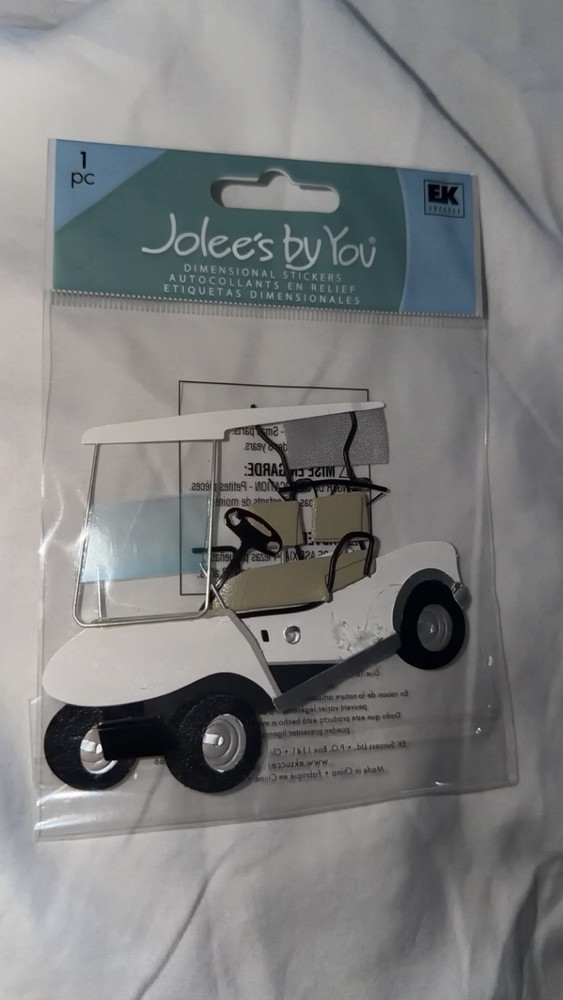 Jolee’s Large Golf Cart Scrapbooking Embellishment