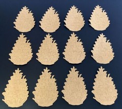 Tim Holtz Die Cuts * Pinecone* Set of 12 * White or Kraft Cardstock or Chipboard