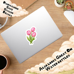 aesthetic Flowers sticker, Kawaii flower Decal, cute Sticker, Laptop Sticker