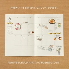 MIDORI sticker transcription living pattern 82583006
