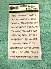 Dyan Revelry’s Dylusions Dyalog Bigger Back Chat Stickers 8 Sheets Scrapbooking