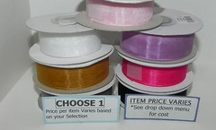 Stampin Up Choose 1 Roll – 7/8 Wide Organdy Ribbon – Pick 1 USED