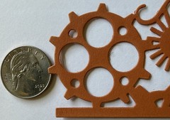 GEAR BORDER Die-Cut Embellishments(3pc)Sprocket •Cogs•Steampunk•Card Making•