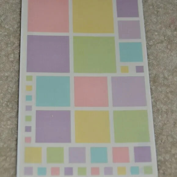MRS GROSSMANS BABY BLOCK NEWBORN PASTEL COLOR SCRAPBOOKING CRAFT ART STICKERS