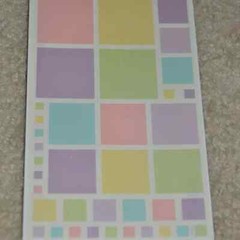 MRS GROSSMANS BABY BLOCK NEWBORN PASTEL COLOR SCRAPBOOKING CRAFT ART STICKERS
