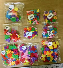 650Pcs Multicolor Mini Felt Flower, bows & Embellishments