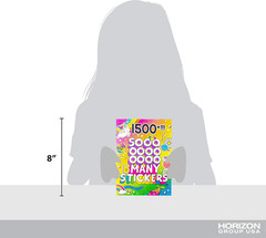 Sticker Book with Large and Small Sizes, Kids Stationary for Water Bottle, Noteb