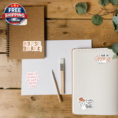 Christian Jesus Stickers 50PCS, Vinyl Waterproof Boho Aesthetic Bible Stickers f