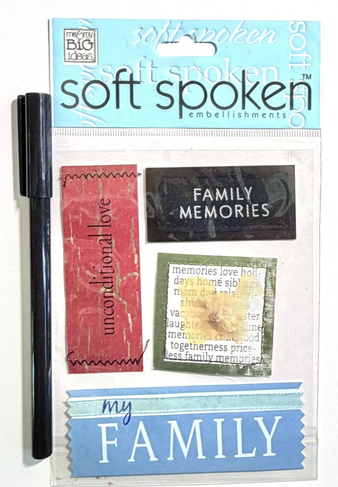 Family Stickers Scrapbooking Card Journal Planner Soft Spoken