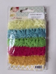 Webster’s Pages Let’s Celebrate Set 12×12 Paper, Flowers Trim Petals Scrapbook