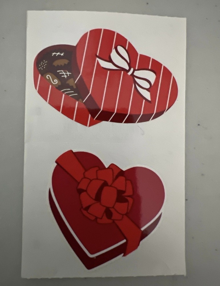 Mrs. Grossman’s Stickers Hearts Candy Boxes 1/2 Sheet Valentine’s