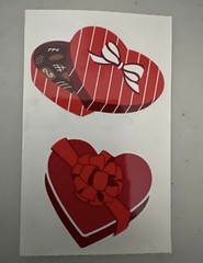 Mrs. Grossman’s Stickers Hearts Candy Boxes 1/2 Sheet Valentine’s