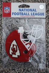 Kansas City Chiefs football fan helmet red scrapbooking papercrafting die cut
