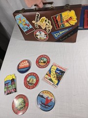 Lot Vintage Style Travel Stickers 7 New Matte 3M Peel Off Popular Destinations
