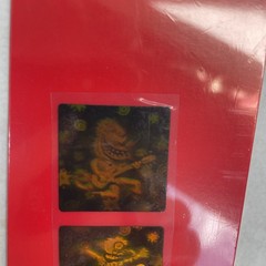 Sealed Vintage American Greetings 3-D Holograms Monster Stickers 1 Sheet Skate