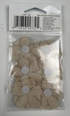 Offray Burlap Flower Buttons 6 In Package Scrapbook Craft Embellishments