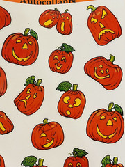 Amscan Halloween Pumpkins Jack O Lantern Autocollants Stickers 45703 4 Sheets